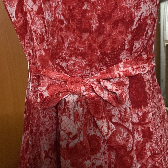 Sleeveless Summer maxi dress for woman. Red. - Picture 4 of 6